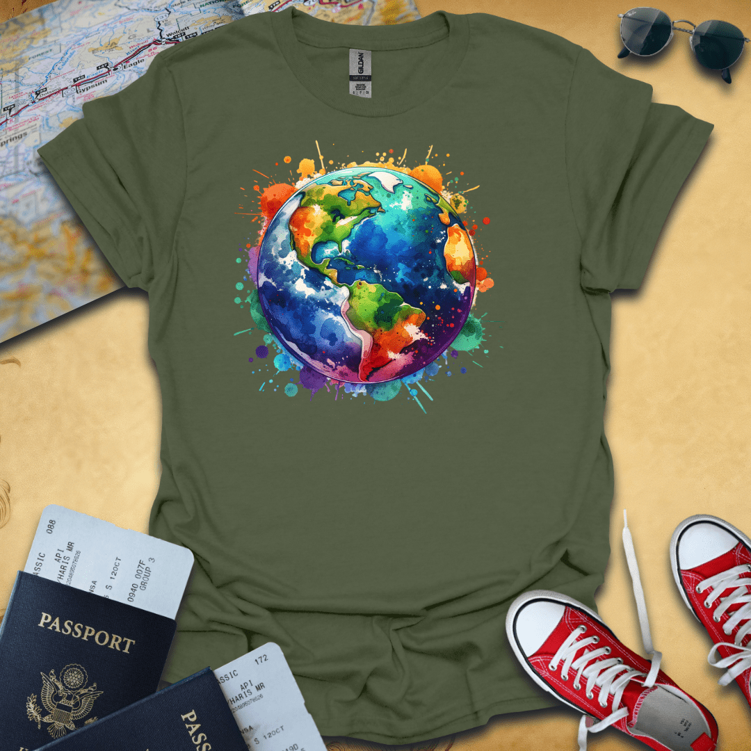 Painted Earth Travel T-Shirt