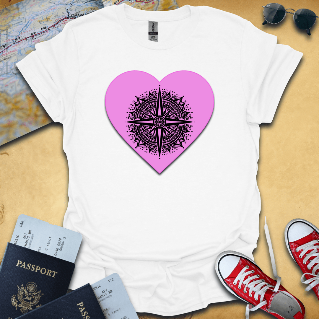 Compass Heart Travel T-Shirt