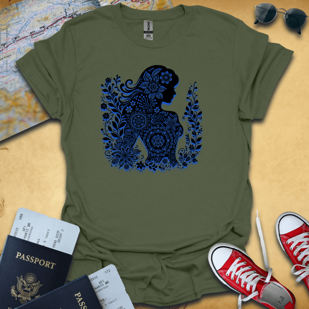 Woman India Mandalas Travel T-Shirt