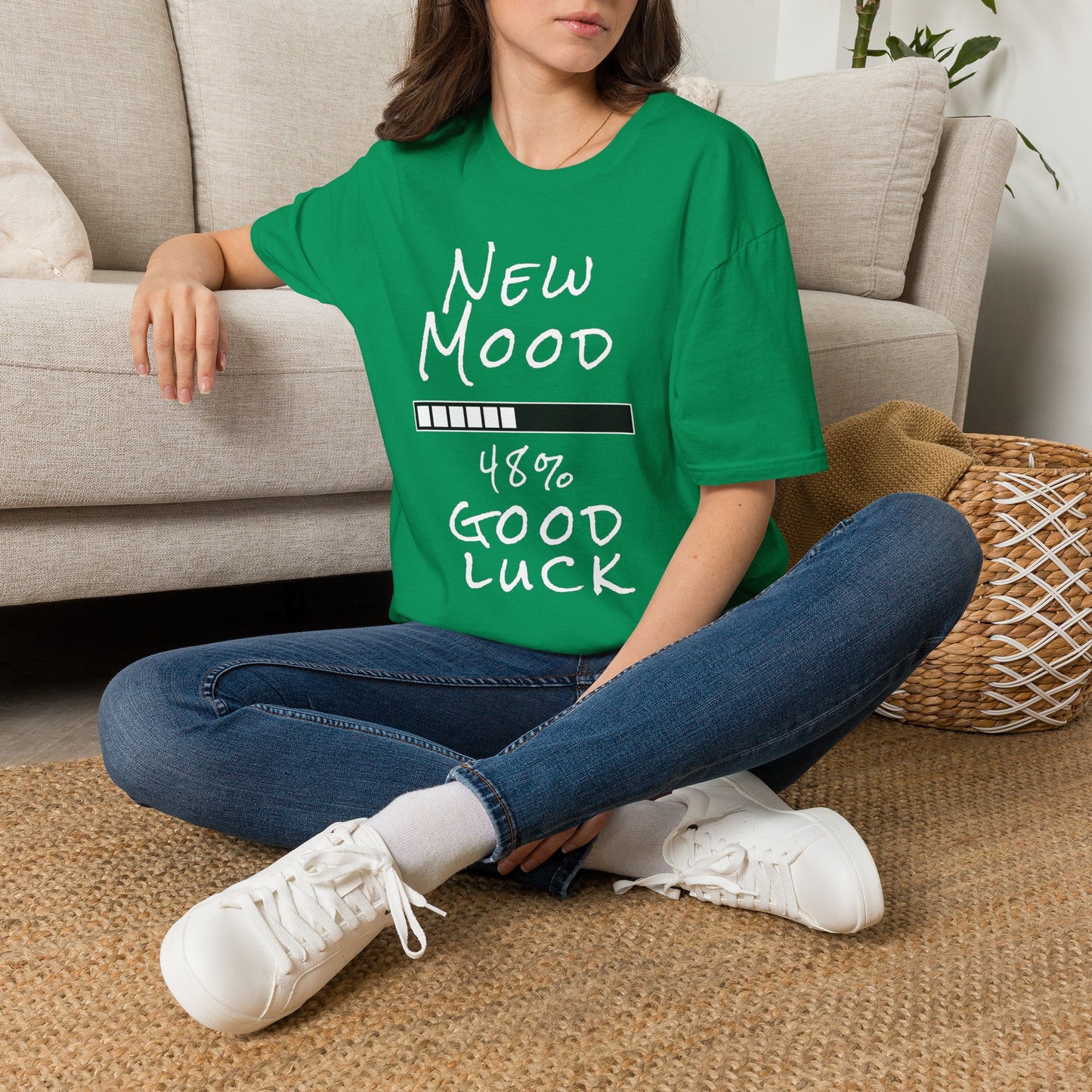 New Mood Loading... Good Luck Funny Graphic Tee