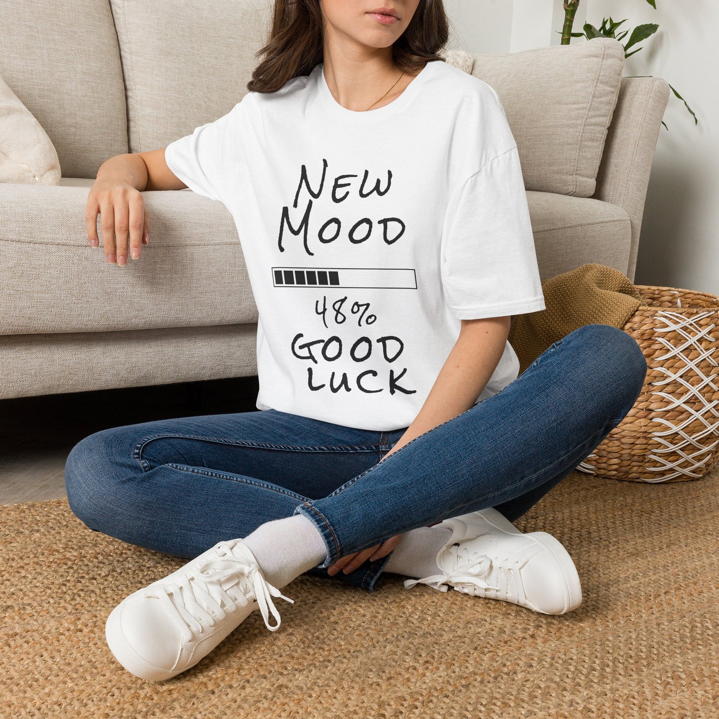 New Mood Loading... Good Luck Funny Graphic Tee