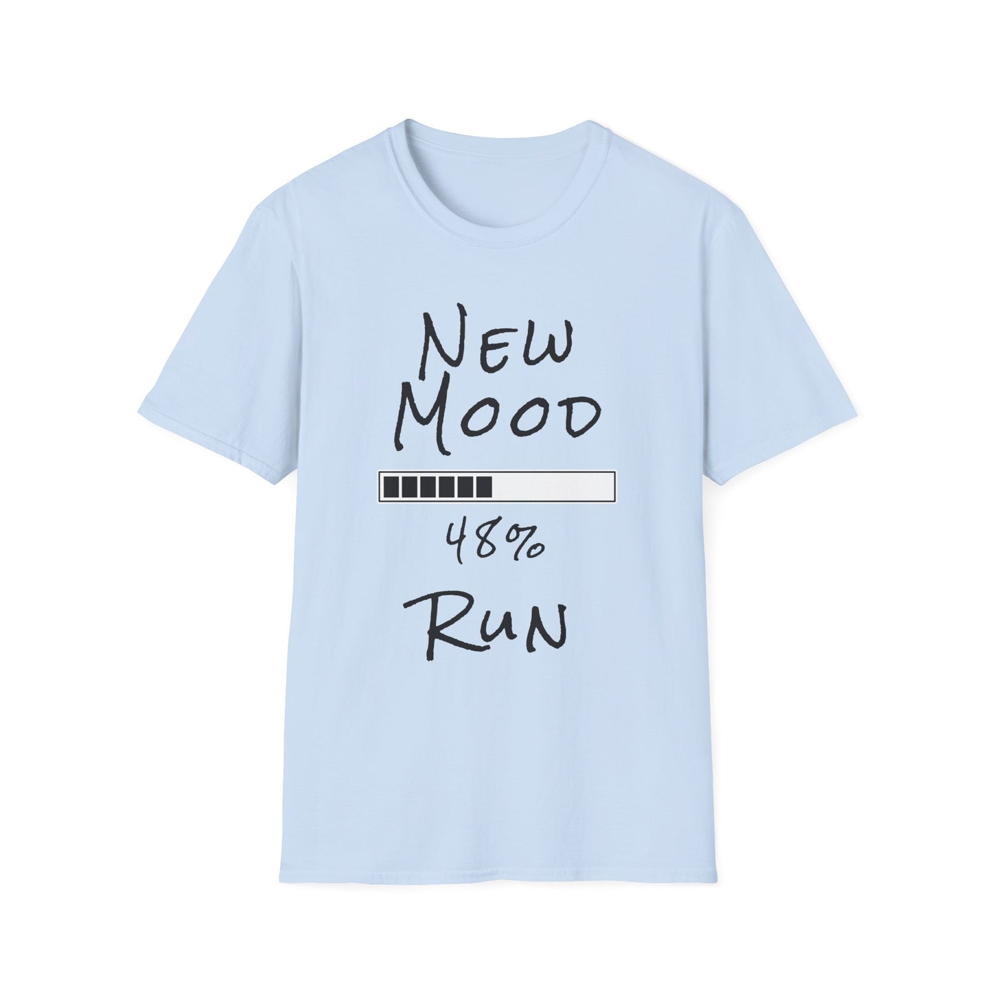 New Mood Loading... Run Funny Graphic Tee