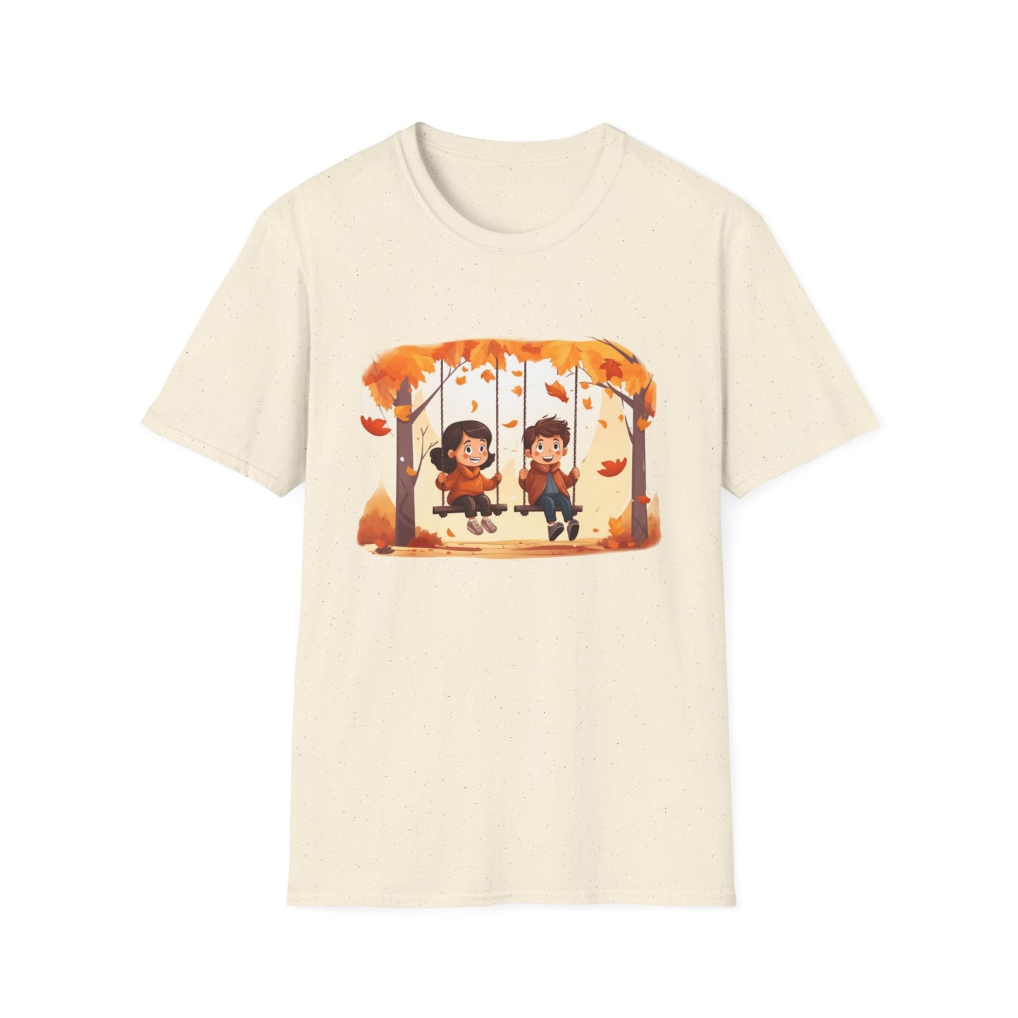 Fall Couple on Swing