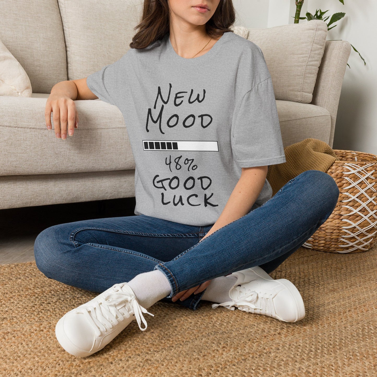 New Mood Loading... Good Luck Funny Graphic Tee