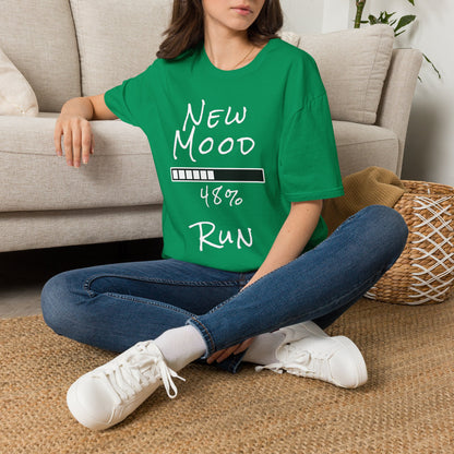 New Mood Loading... Run Funny Graphic Tee