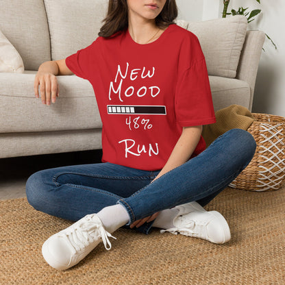 New Mood Loading... Run Funny Graphic Tee