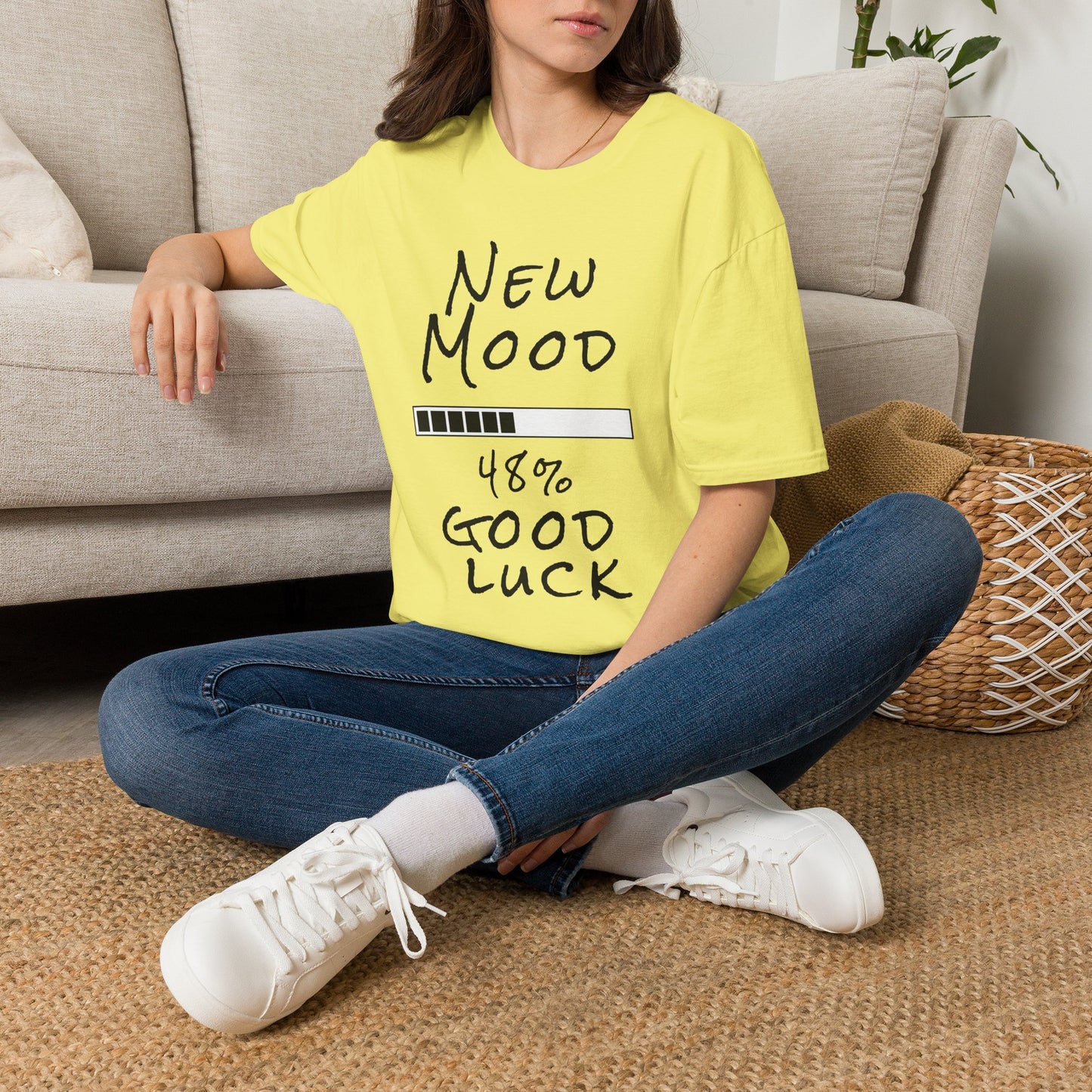 New Mood Loading... Good Luck Funny Graphic Tee