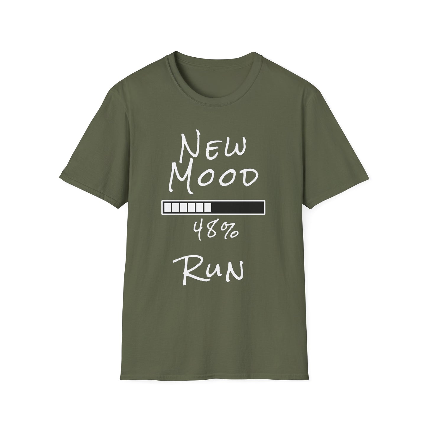 New Mood Loading... Run Funny Graphic Tee