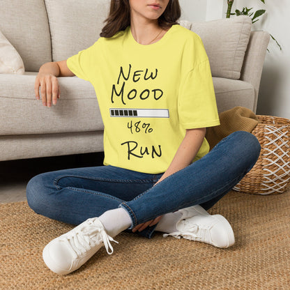 New Mood Loading... Run Funny Graphic Tee