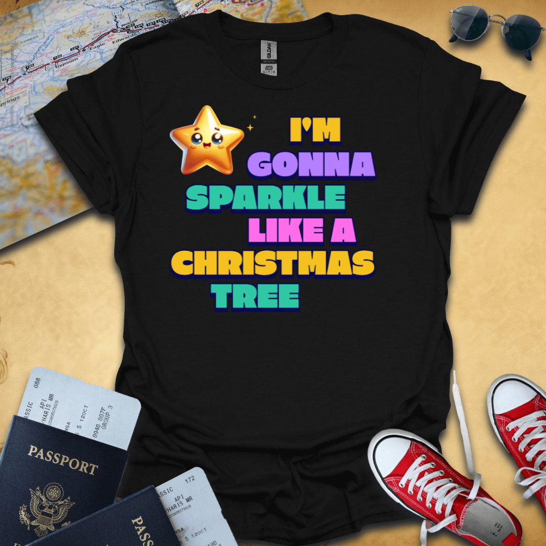 Christmas Tree Sparkle T-Shirt