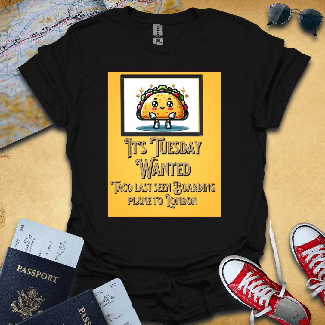 Wanted Traveling Taco T-Shirt