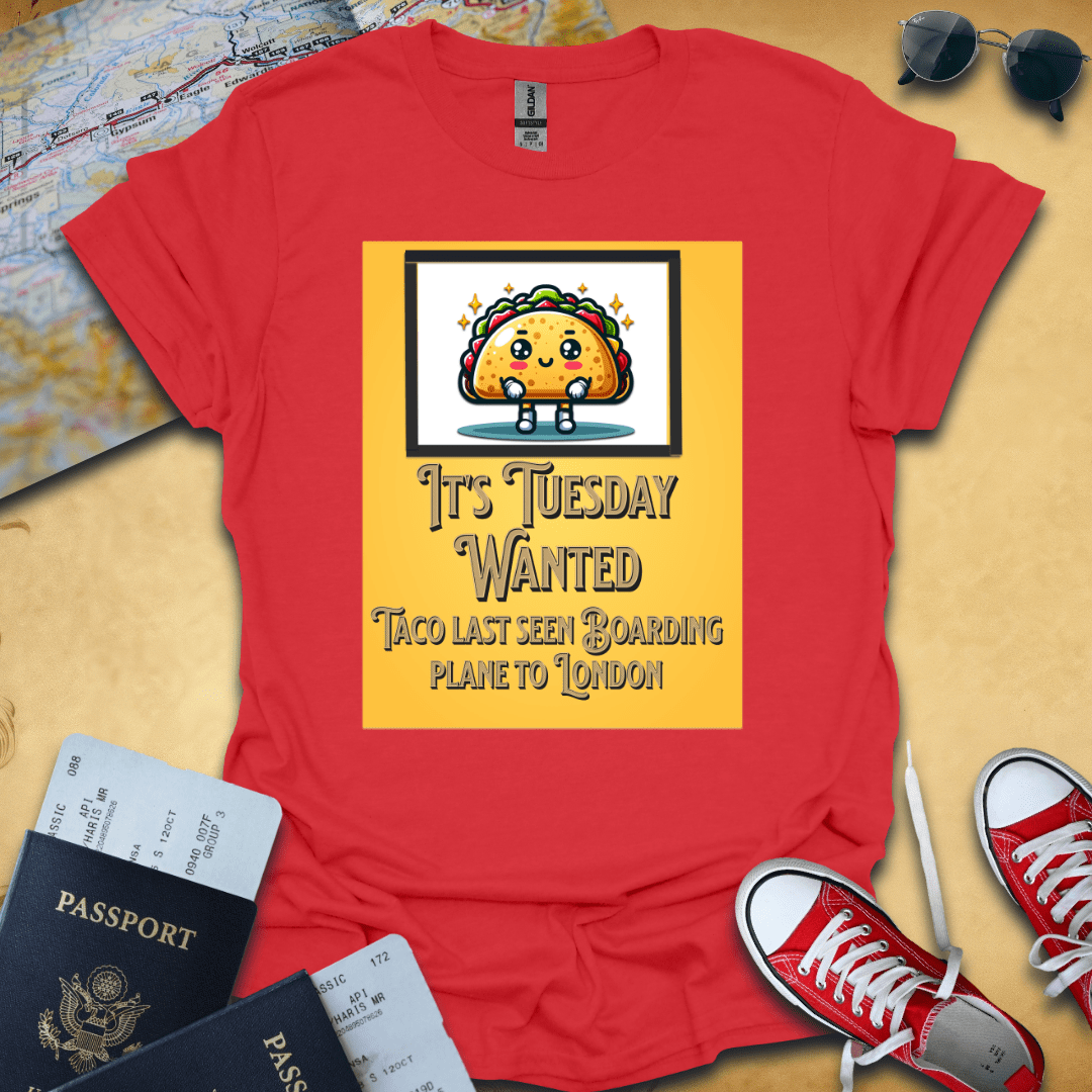 Wanted Traveling Taco T-Shirt