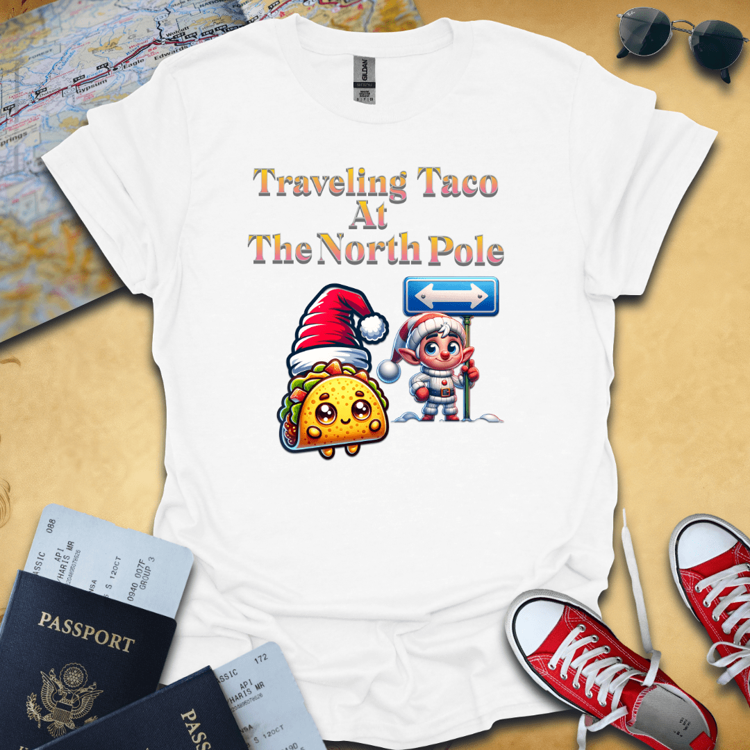 Traveling Taco North Pole T-Shirt