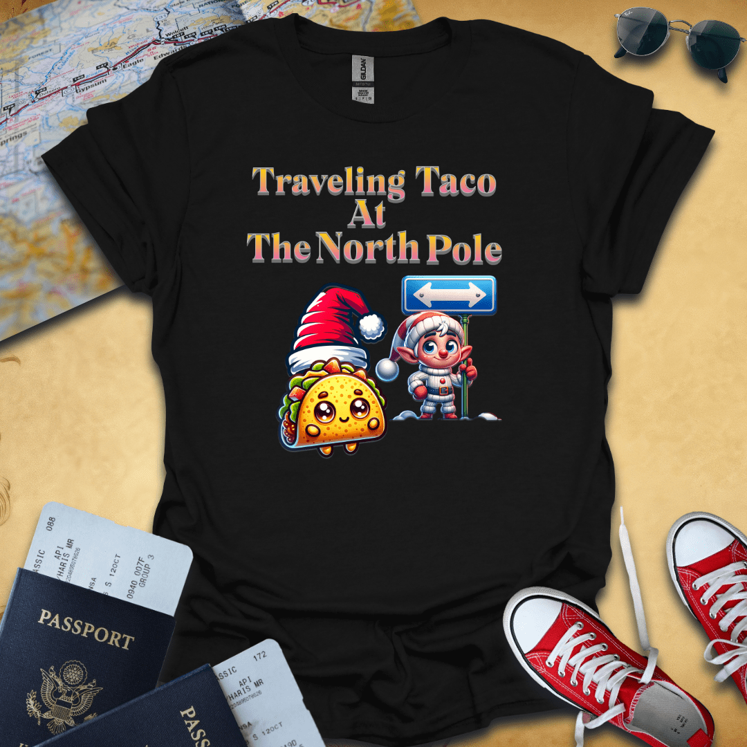 Traveling Taco North Pole T-Shirt