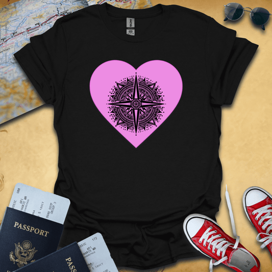 Compass Heart Travel T-Shirt