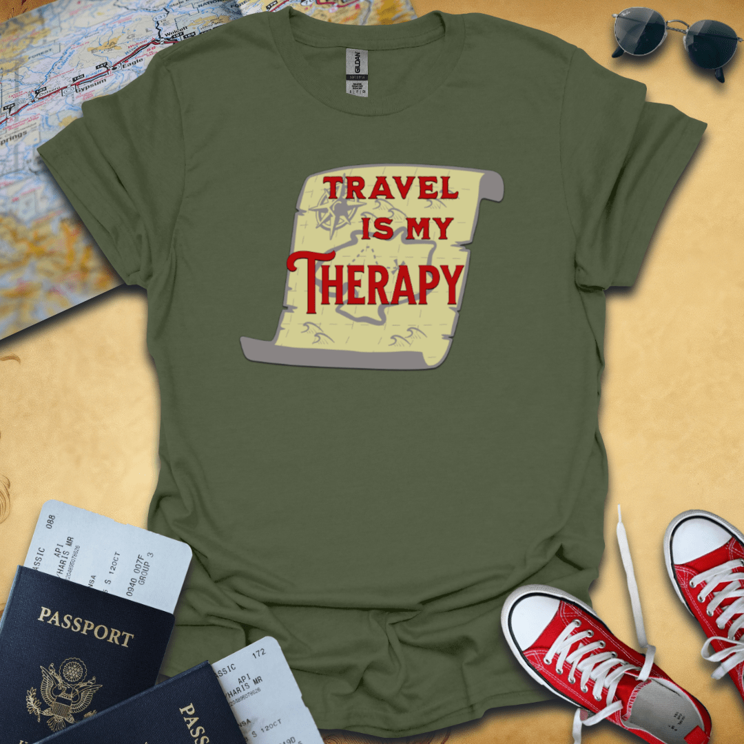 Travel is My Therapy T-Shirt