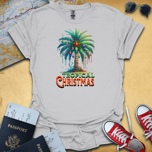 Tropical Christmas Travel T-Shirt