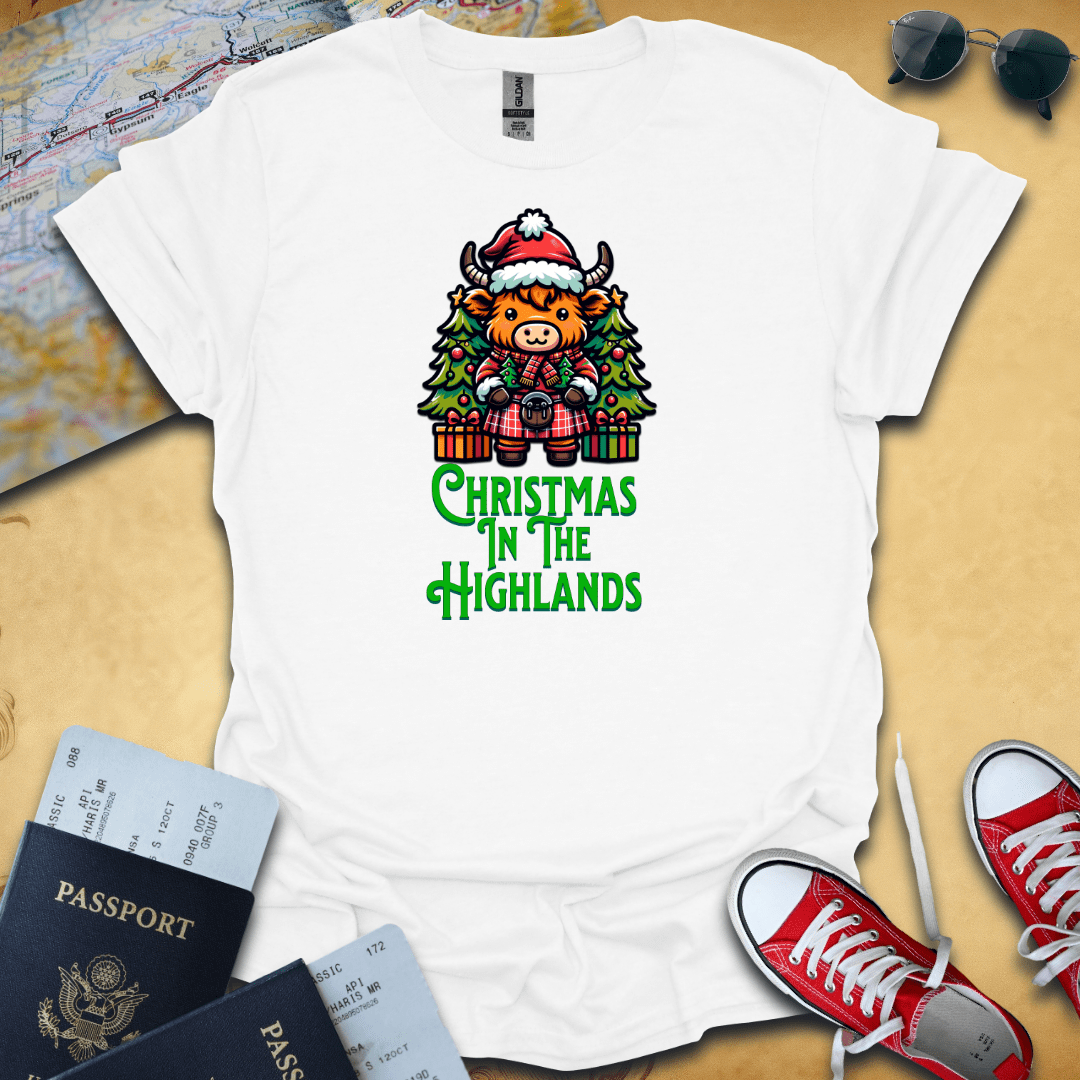 Christmas Highlands Travel T-Shirt