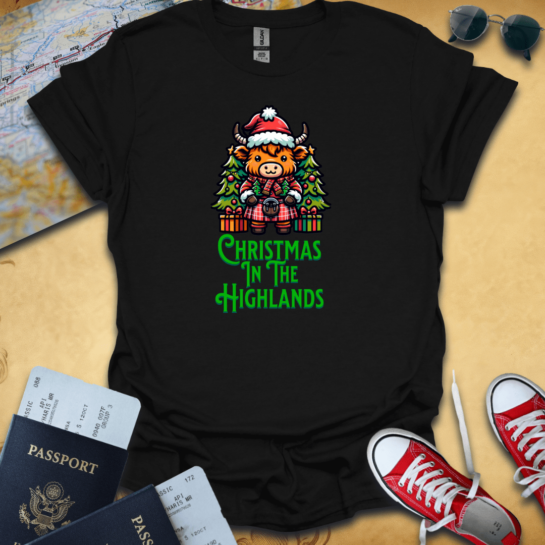 Christmas Highlands Travel T-Shirt