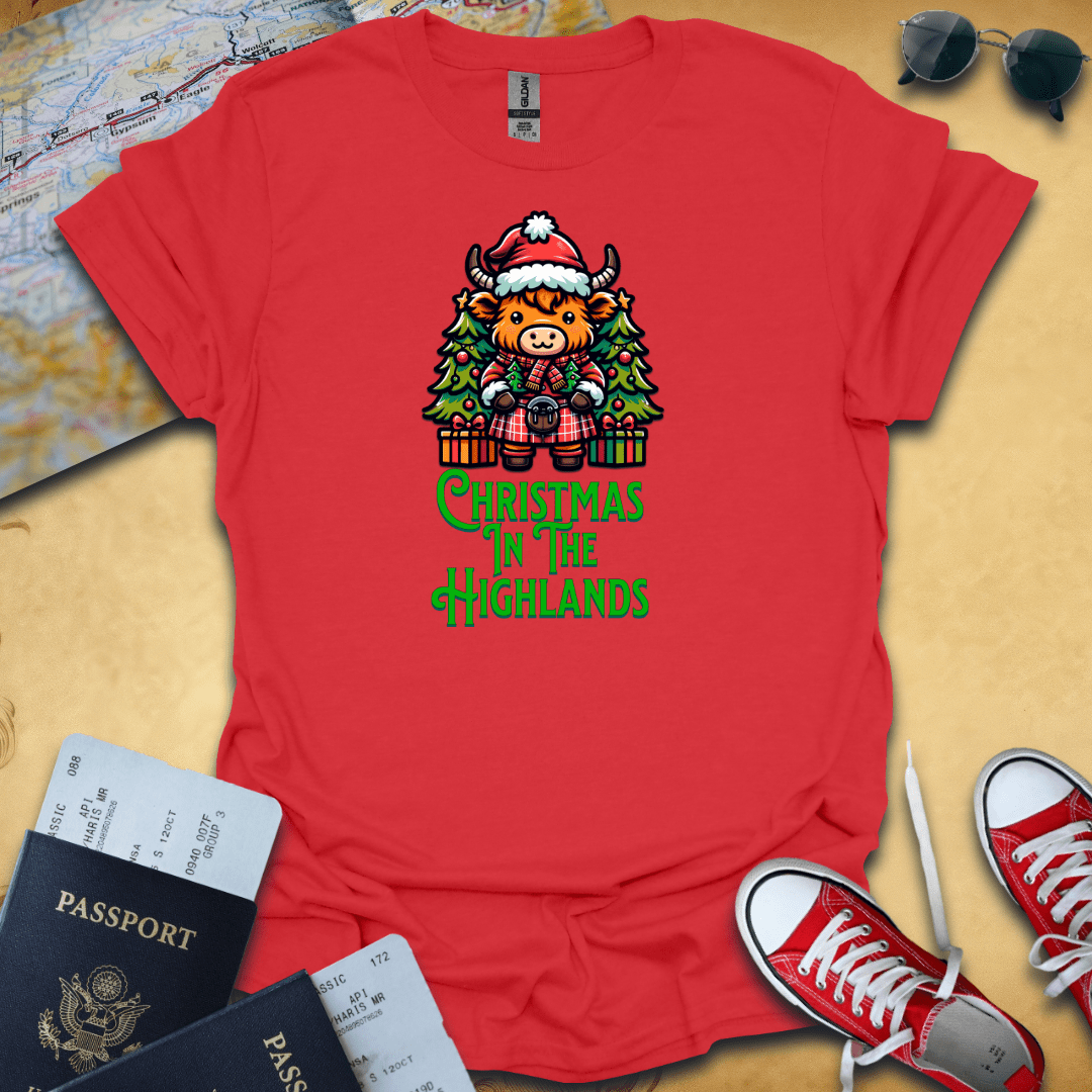 Christmas Highlands Travel T-Shirt