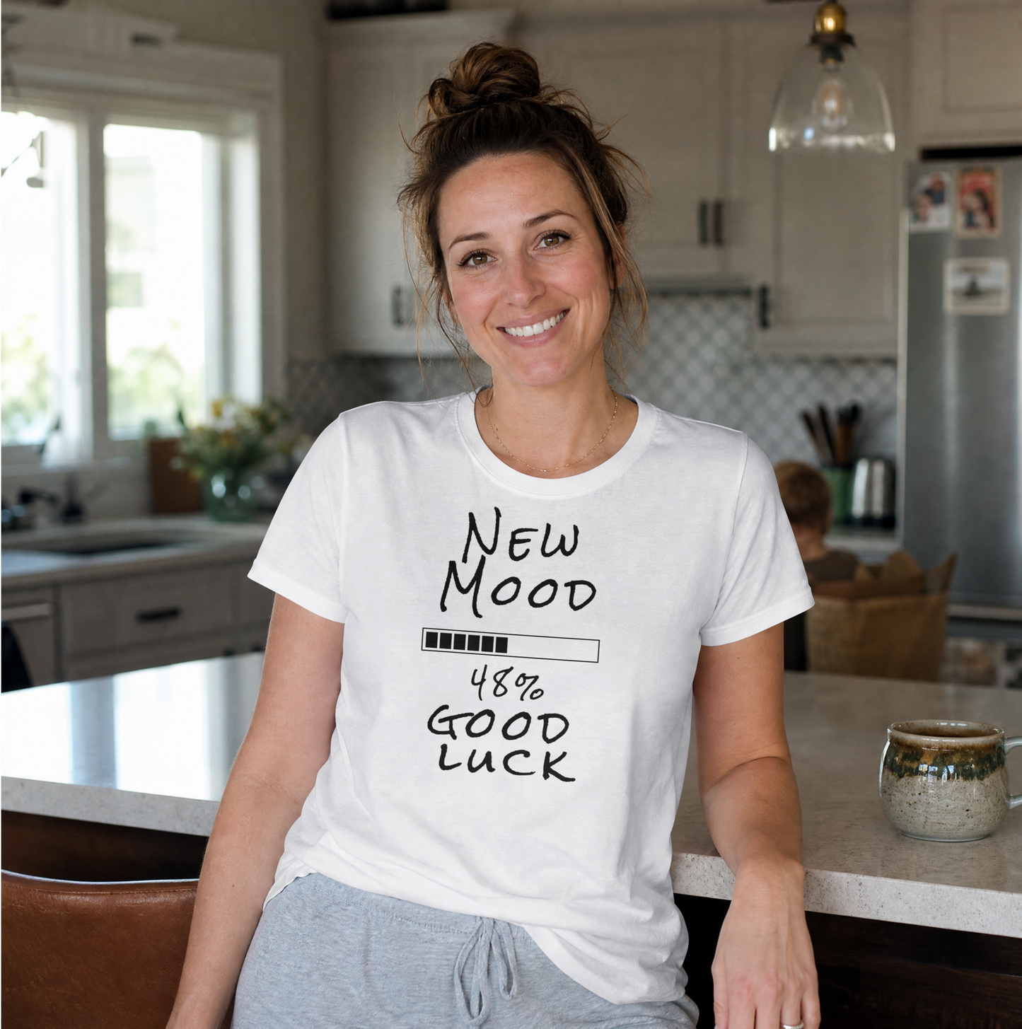 New Mood Loading... Good Luck Funny Graphic Tee
