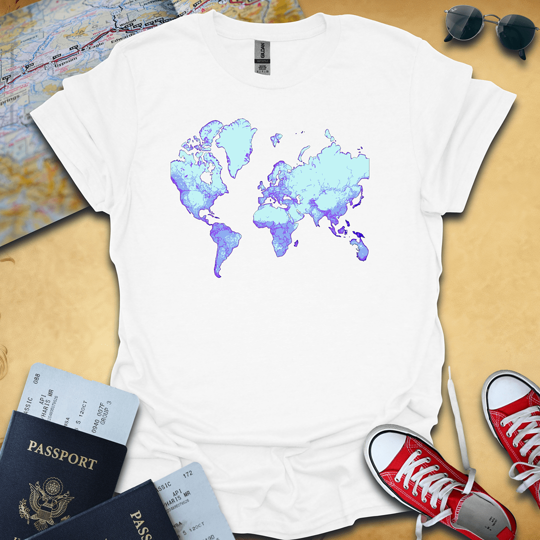 World Travel Map T-Shirt