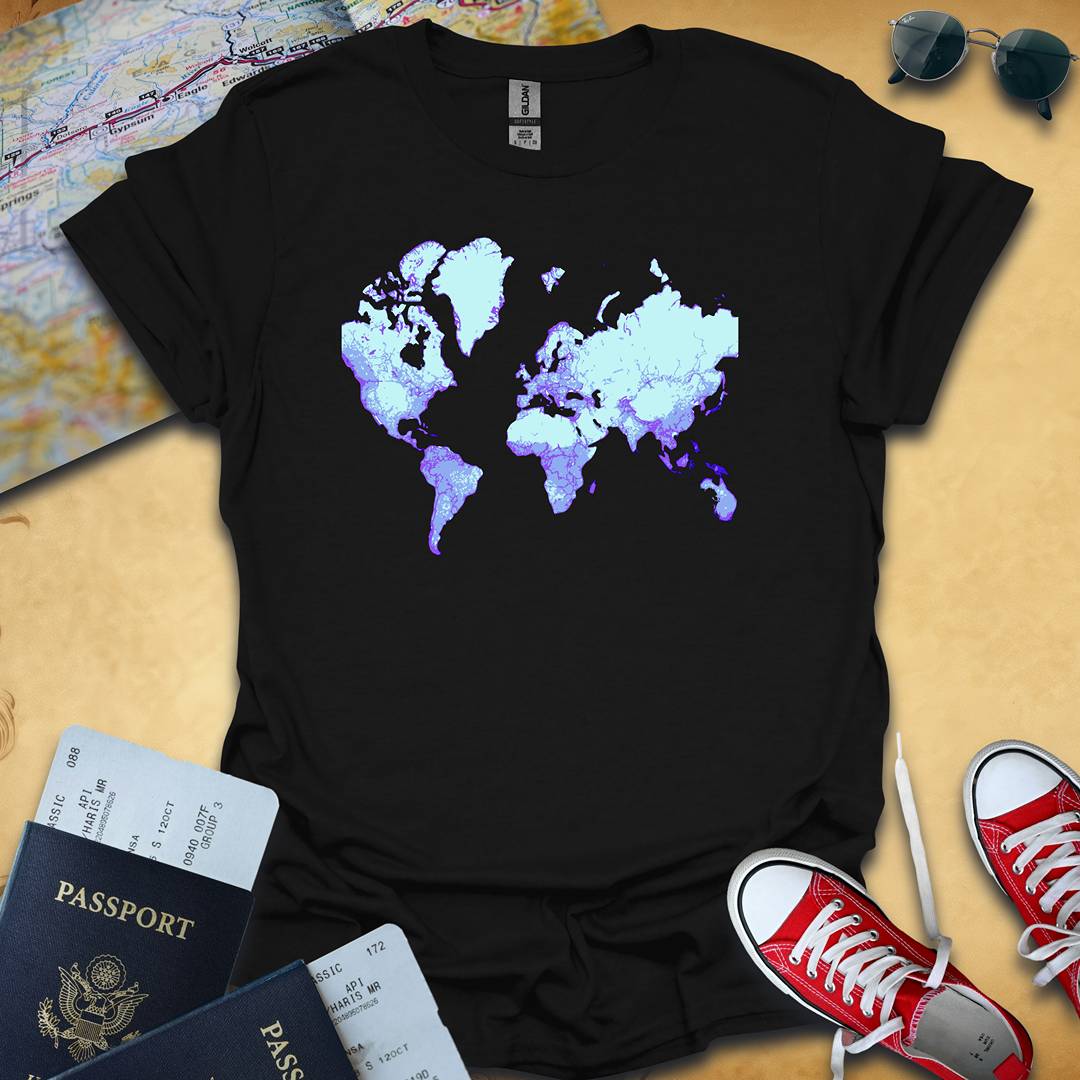 World Travel Map T-Shirt