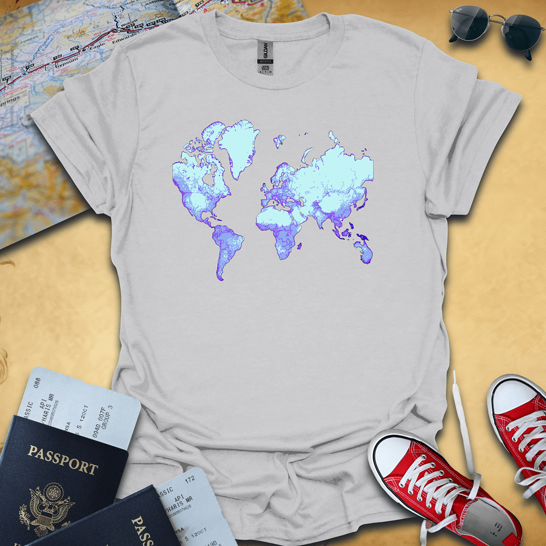 World Travel Map T-Shirt