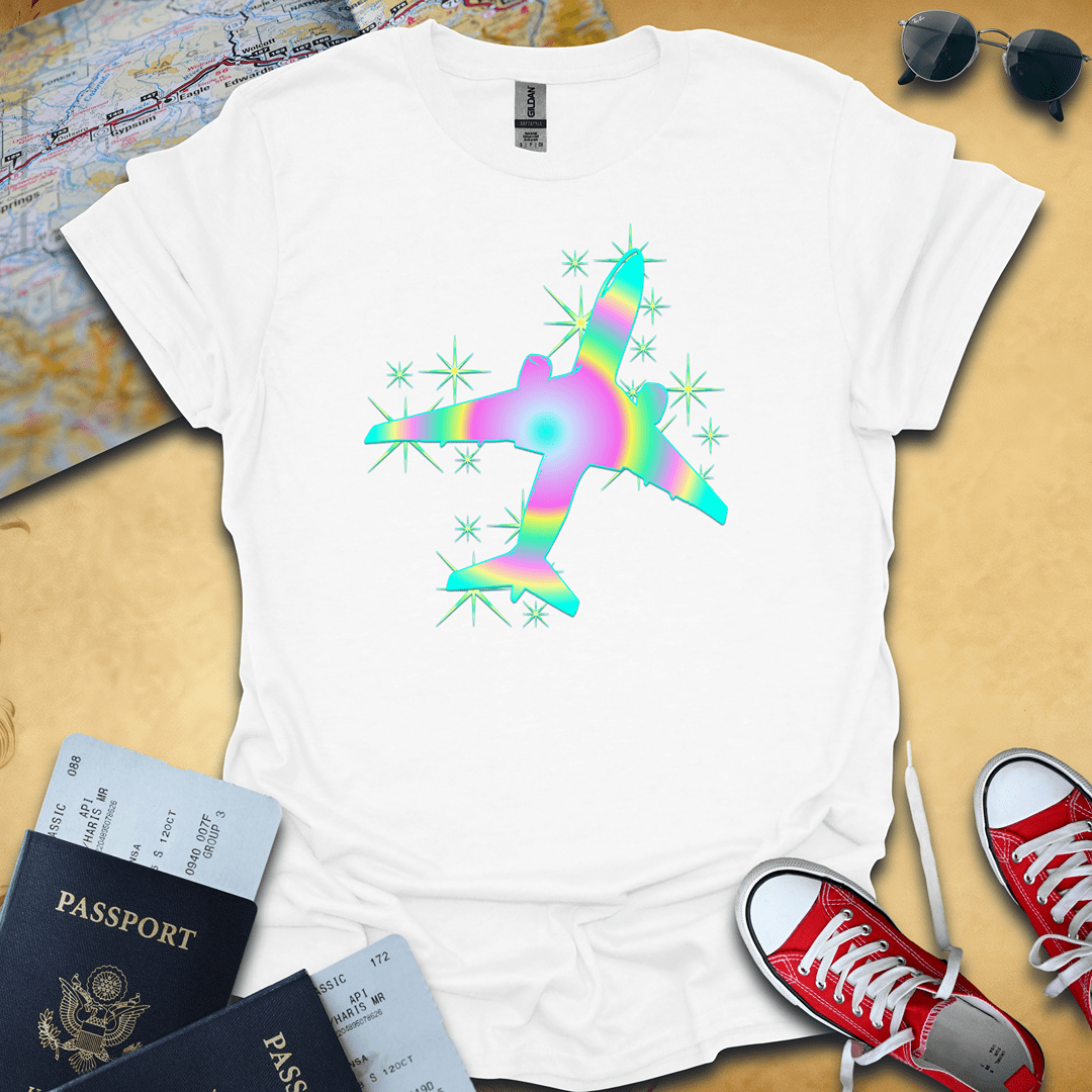 Sparkle Plane Travel T-Shirt