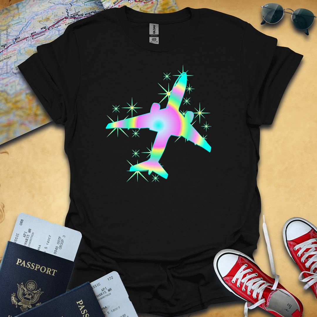 Sparkle Plane Travel T-Shirt