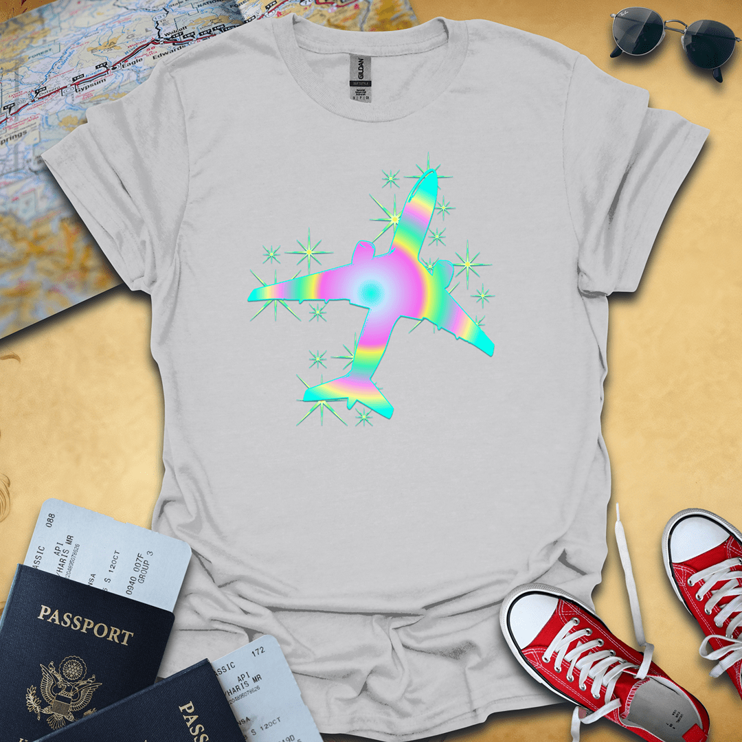 Sparkle Plane Travel T-Shirt