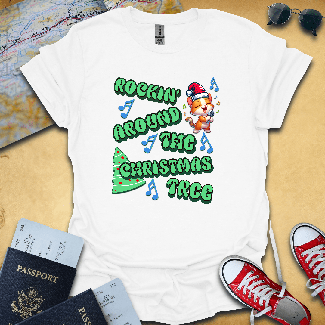 Rockin Christmas Travel T-Shirt