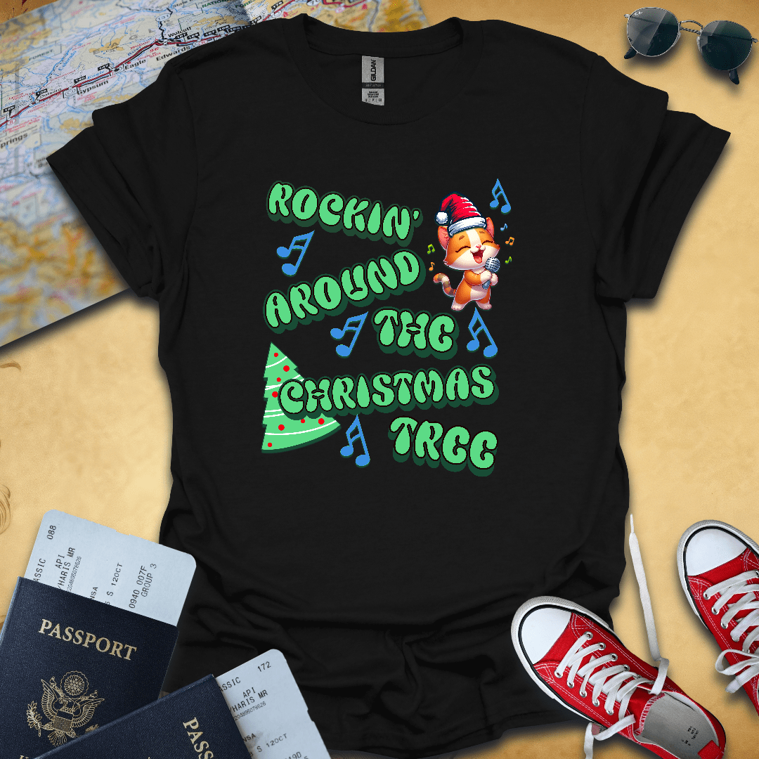 Rockin Christmas Travel T-Shirt