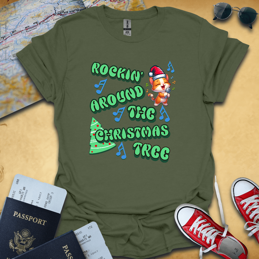 Rockin Christmas Travel T-Shirt